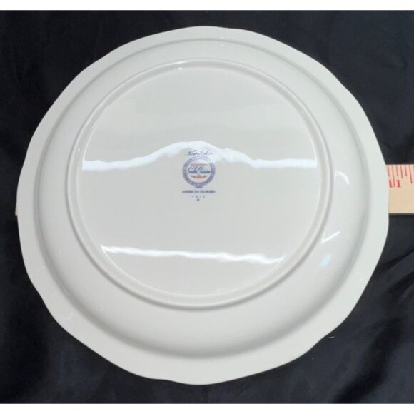 2 Noritake Dining Kitchen Gala Cuisine American Flowers Dinner Plates 7912 Japan - Picture 4 of 5